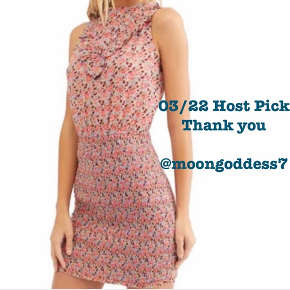 Free People Dresses & Skirts - Free People mini Dress Chambray combo Size Small-New